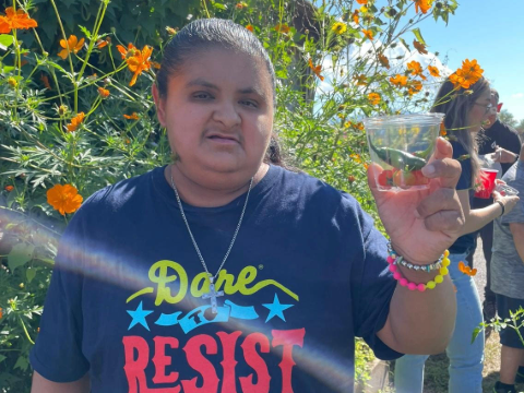 DTTA at a Ranch picking jalapenos in the sun