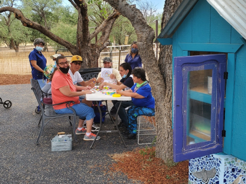 DTTA at a ranch and playing with art and crafts