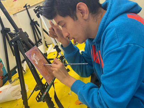 DTTA painting at the old courthouse