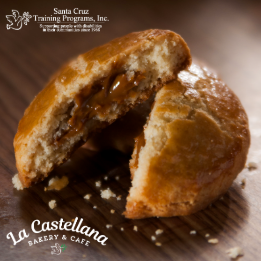 Caramel (Cajeta, a goat milk caramel) filled cookie