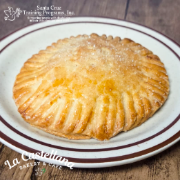Guava filled circle pastry