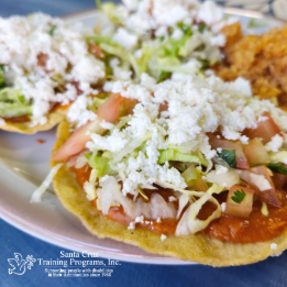 Three bean tostadas
