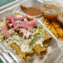 To go plate of flautas