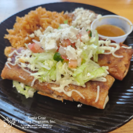 Chimichanga plate