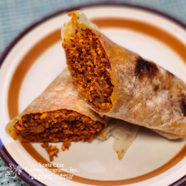 Chorizo with eggs burrito